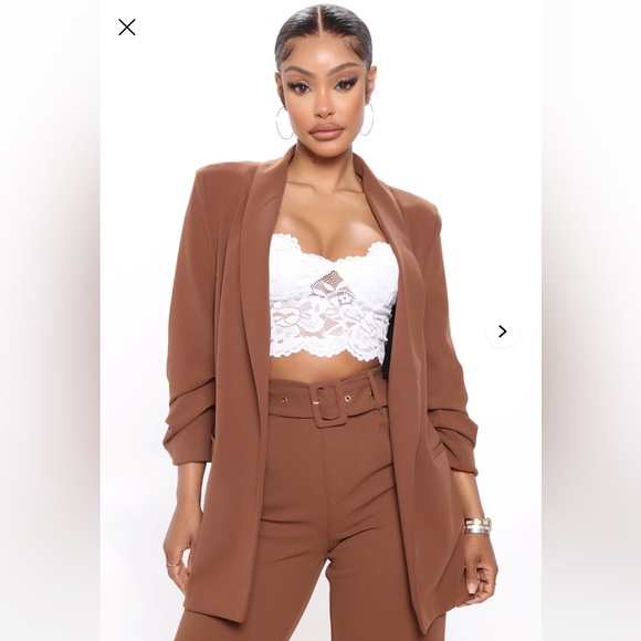 Fashion Nova Jackets & Blazers - Fashion Nova Celine Blazer. Brown. Size Medium. NWT